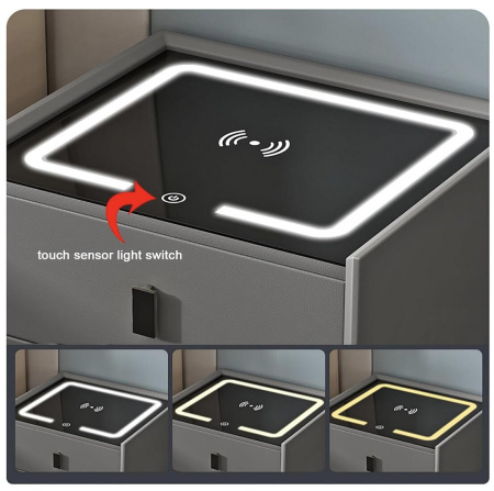 Smart Multi-Functional Bedside Table - One Deal A Day - Tech Bar